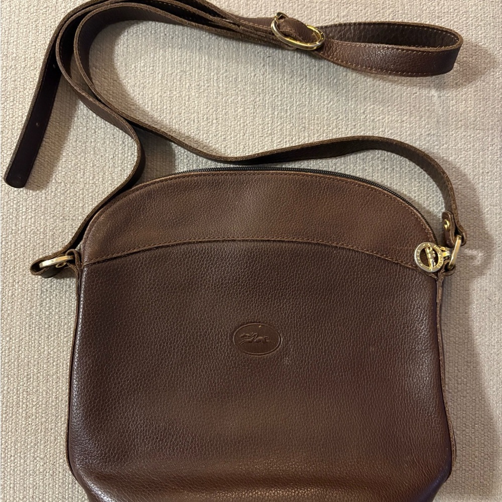 Brown Leather Crossbody Bag